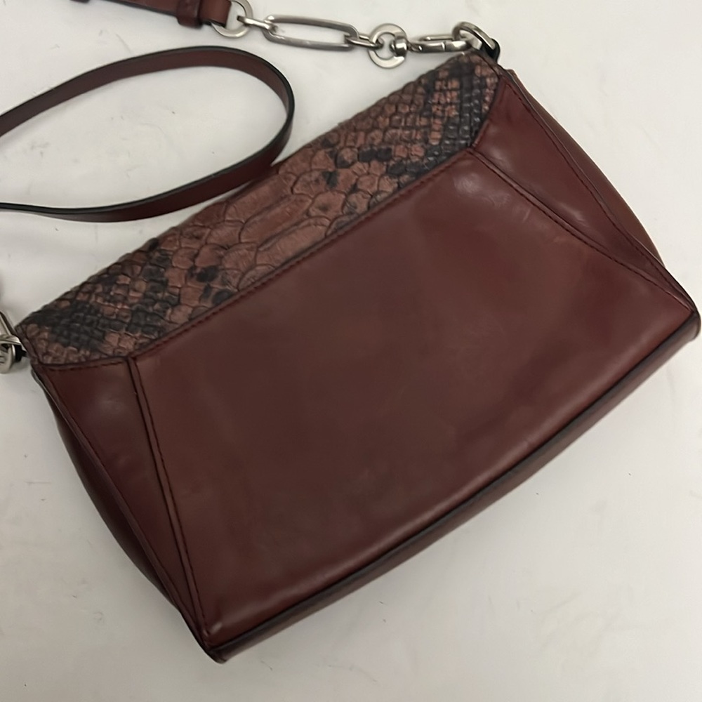 Coach Leather Crossbody Python Embossed Handbag - image 4